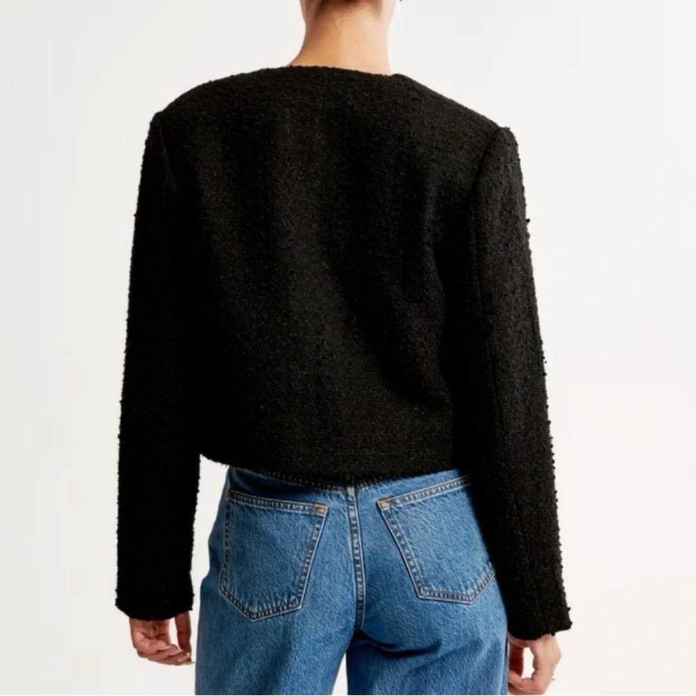 Abercrombie & Fitch Black Blazer with Gold Accents - Picture 4 of 5